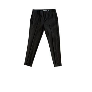 Vince Cigarette Trouser Brown Viscose Tapered Front Pleat Women's Pants Size 2